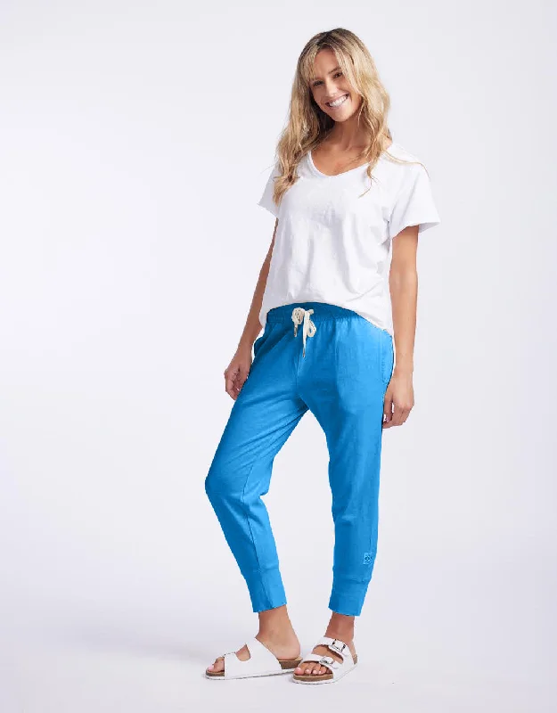 3/4 Brunch Pants - Ibiza Blue