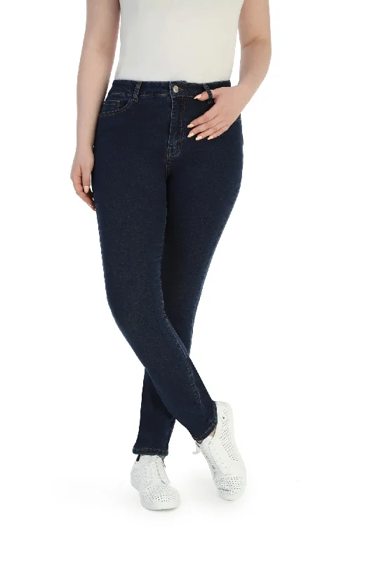 Tall length Wonder Denim Jeans | Dark Blue | 6612RR